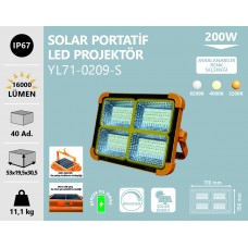200W SOLAR PORTATİF PROJEKTÖR